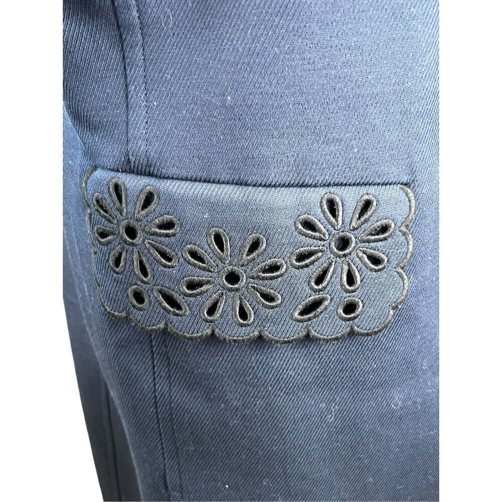 Boden woman’s 8 Broderie Detail eyelet trim button up coat jacket classic - Picture 6 of 11